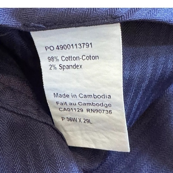 Ralph Lauren Brown Corduroy Pants Mens 36x29 Slim Black Label Preppy Acadamia - Picture 5 of 6